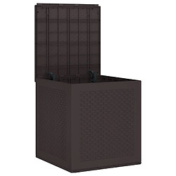 Avis vidaXL Boîte de rangement Marron 55 x 53 x 57 cm Polypropylène