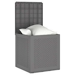 vidaXL Boîte de rangement Gris clair 55 x 53 x 57 cm Polypropylène