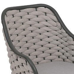 Avis Mendler Lot de 2 chaises de jardin - Gris clair