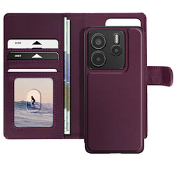 Mayaxess Étui pour Xiaomi Redmi Note 14 5G Coque Détachable Violet
