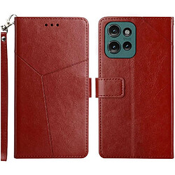 Étui Motorola MOTO G Power 2025 - Marron Portefeuille en cuir PU pour Motorola MOTO G Power 2025 - Livre de couverture pliable - Coque TPU antichoc