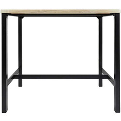 Avis The home deco factory table mange-debout et 4 tabourets - Noir