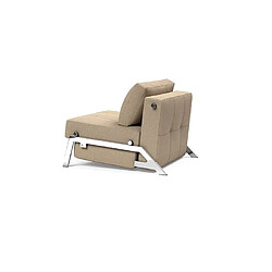 Inside 75 Fauteuil convertible tissu - Taupe