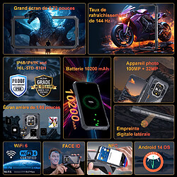 Cubot KingKong X Pro 24Go+256Go Noir