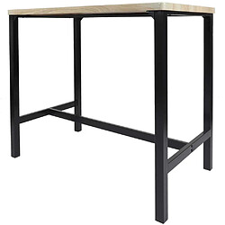 Acheter The home deco factory table mange-debout et 4 tabourets - Noir