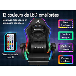 Acheter Alfordson Chaise Gaming LED et Massante