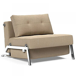 Inside 75 Fauteuil convertible tissu - Taupe