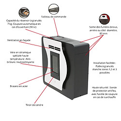 Avis Interstoves Poêle à granules CORINA 6 Mural Etanche -