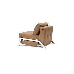 Inside 75 Fauteuil design tissu - Brun