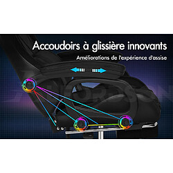 Alfordson Chaise Gaming LED et Massante pas cher