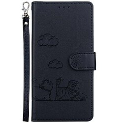 Acheter Samsung Galaxy A52S 5G - Étui portefeuille en cuir noir