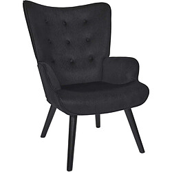 The Home Deco Factory Fauteuil Giulia noir