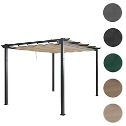 Mendler Pergola en aluminium HWC-N93 - Crème-beige