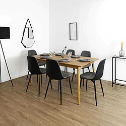 The Home Deco Factory Table extensible en bois 160 x 200 cm Paxton.