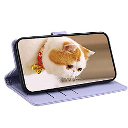 Avis Samsung Galaxy S23 FE - Étui flip violet RFID chat