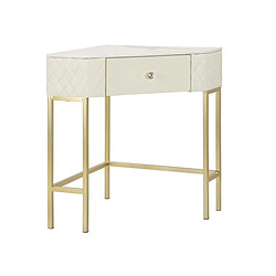 Mauro Ferretti Console d'angle effet matelassé Sharon 84.5 x 60 x 77 cm.