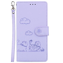 Acheter Samsung Galaxy S23 FE - Étui flip violet RFID chat