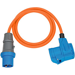 Brennenstuhl Rallonge CEE avec Prise Coudée H07RN-F et Couvercle à Clapet 1.5m Orange