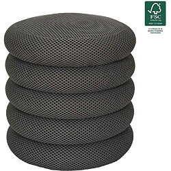 Avis The home deco factory Pouf-coffre Atome - Gris foncé