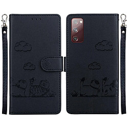 Samsung Galaxy S20 FE 5G Flip Étui FOXDOCK Noir