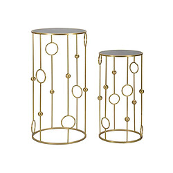 Mauro Ferretti Selettes en métal doré Cage (Lot de 2).