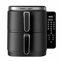 Friteuse à air chaud Air fryer double panier verticale 11L 2800W Comfy Nest CN06177
