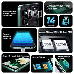 FOSSiBOT S1 Smartphone 5G 6.745" - Vert