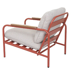 Acheter Mendler HWC-O11 Fauteuil de Jardin Aluminium Terracotta