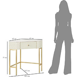 Avis Mauro ferretti Console d'angle matelassée - Blanc