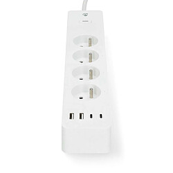 Nedis Multiprise connectée Wi-Fi 4 prises