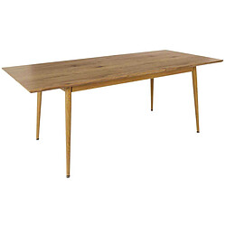 The Home Deco Factory Table extensible en bois 160 x 200 cm Paxton.