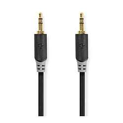 Nedis Câble Audio Stéréo 3 m - Gris anthracite