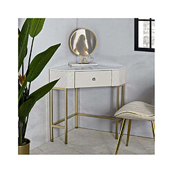 Mauro Ferretti Console d'angle effet matelassé Sharon 84.5 x 60 x 77 cm.