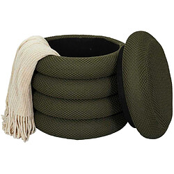 Acheter The home deco factory Pouf-coffre Atome - Kaki