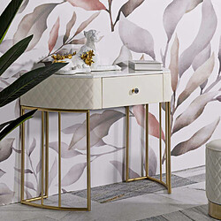 Mauro Ferretti Console effet matelassé Sharon 100 x 40 x 75 cm.