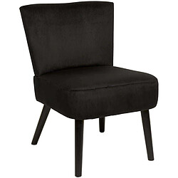 The Home Deco Factory Fauteuil Crapaud Giulia - Noir