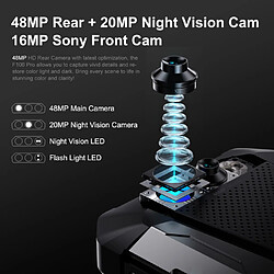 FOSSiBOT F106 Pro Gris 6.58” 15 Go +256 Go Smartphone Robuste 12000mAh NFC Double SIM 4G Android 13 pas cher