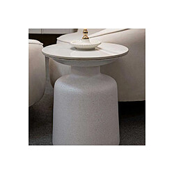 Mauro Ferretti Bout de canapé en métal et céramique Fush 40 x 47 cm.