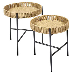 The Home Deco Factory Table d'appoint gigogne Pampa (Lot de 2).
