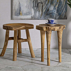 Mauro ferretti Bout de canapé teck - Marron