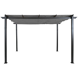 Mendler Pergola en aluminium HWC-N93 - Gris pas cher