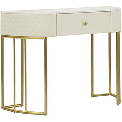 Mauro Ferretti Console effet matelassé Sharon 100 x 40 x 75 cm.