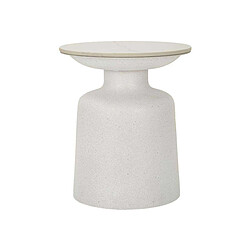 Mauro Ferretti Bout de canapé en métal et céramique Fush 40 x 47 cm.