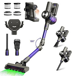 Aspirateur balai sans fil Moosoo YG-618-B - Violet