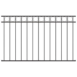 vidaXL Clôture Métallique 1,7x0,8 m - Gris