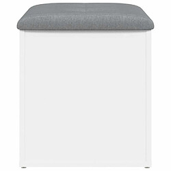 Acheter vidaXL Banc de rangement Blanc 42x42x45 cm Bois d'ingénierie
