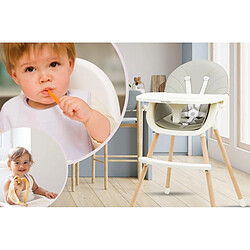 Moby System Chaise Haute 3 en 1 Amelia - Bois et Cuir