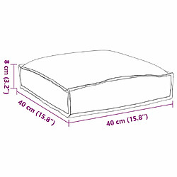 vidaXL Coussins de palette - Gris pas cher