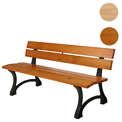 Mendler Banc de Jardin HWC-O20 - Bois/Fonte - 170 cm