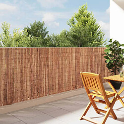 vidaXL Clôture en écorce Marron 400 x 125 cm Écorce
